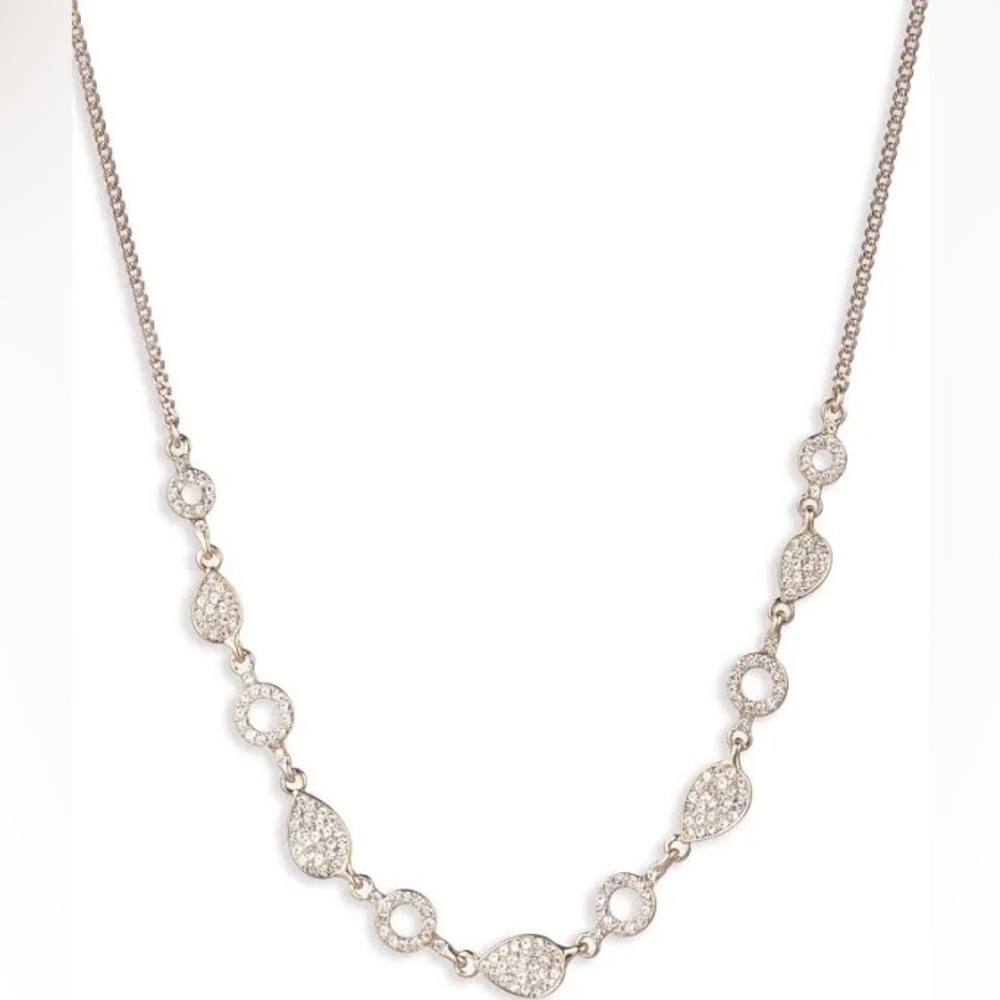 Givenchy Gold with Silver Crystals Necklace - NWT